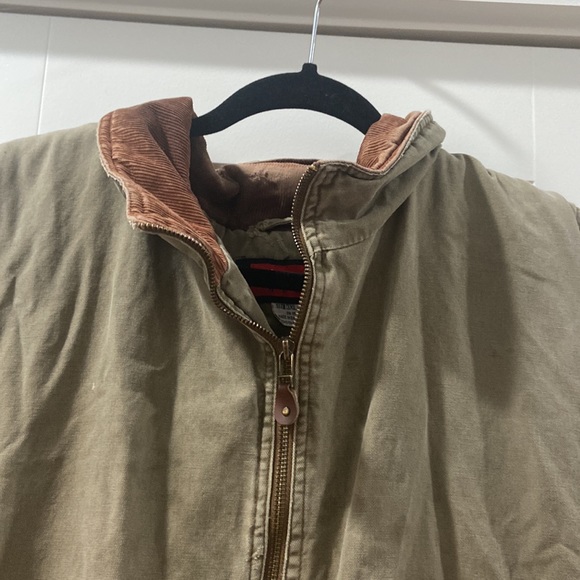 Wrangler Hero Vest Mens Green Aged Faded workforce Full Zip Sherpa Lined Sz 3XL - Picture 8 of 16